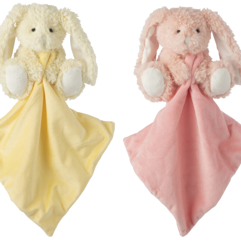 Doudou Hase 2er-Set rosa/gelb