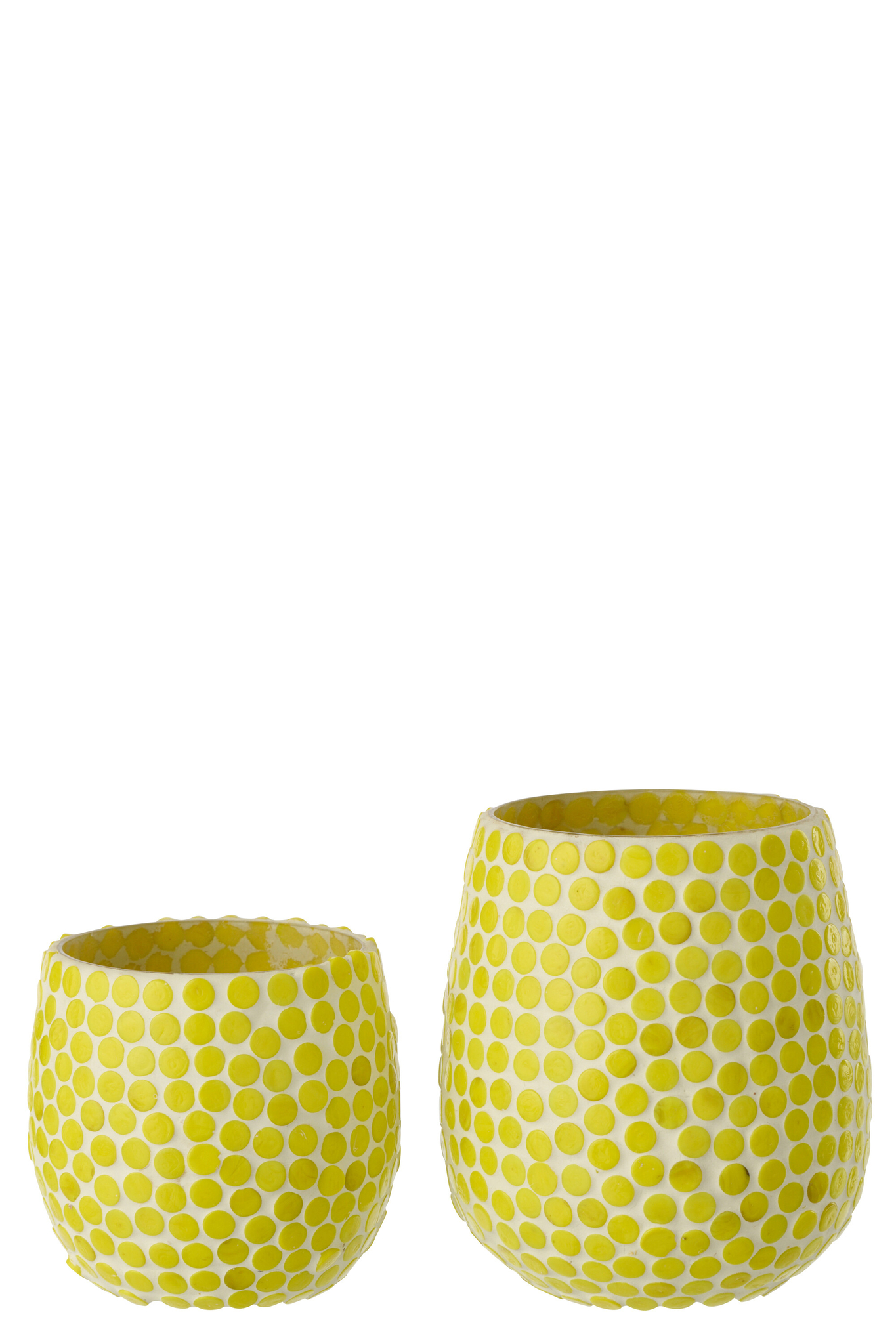 Kerzenhalter Mosaikglas groß gelb – Bild 3