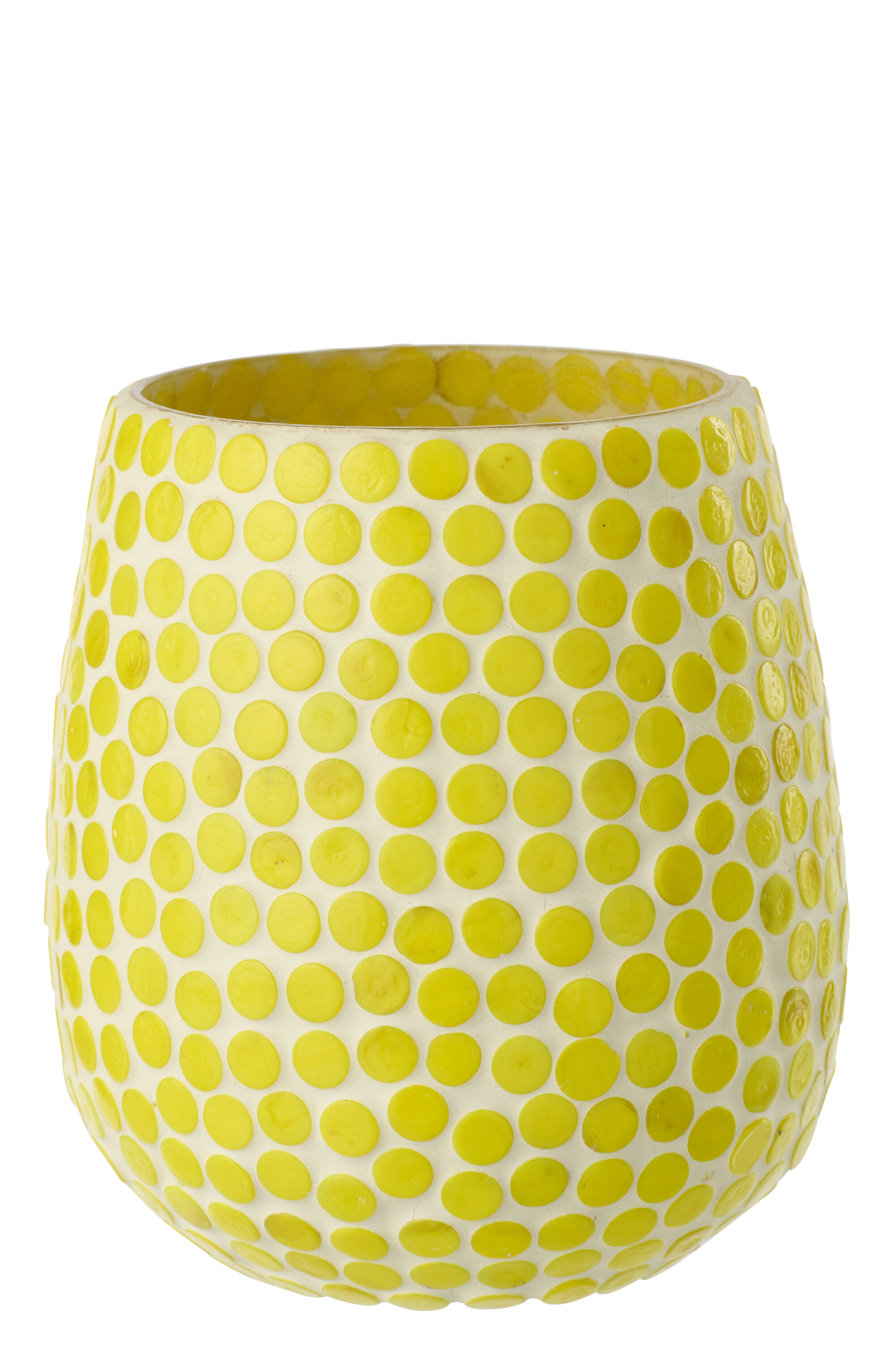 Kerzenhalter Mosaikglas groß gelb – Bild 4