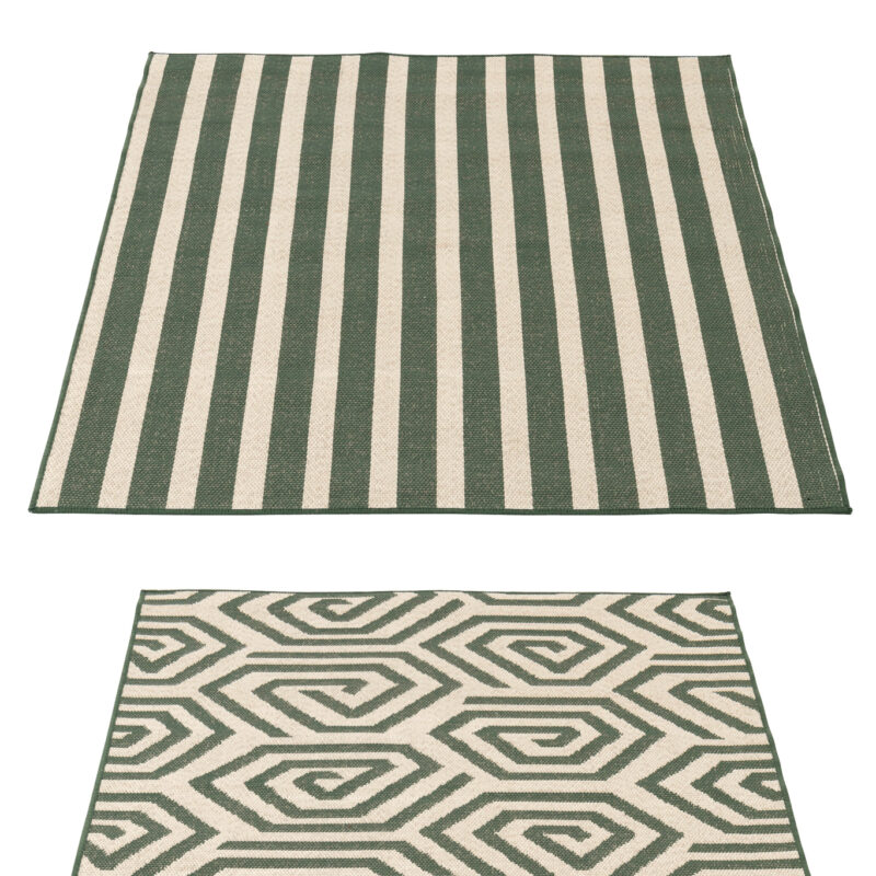 Outdoor Teppich Set „Stripes & Spirals“