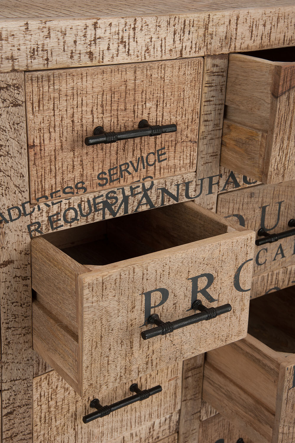 Kommode mit 20 Schubladen aus Mangoholz – Bild 8