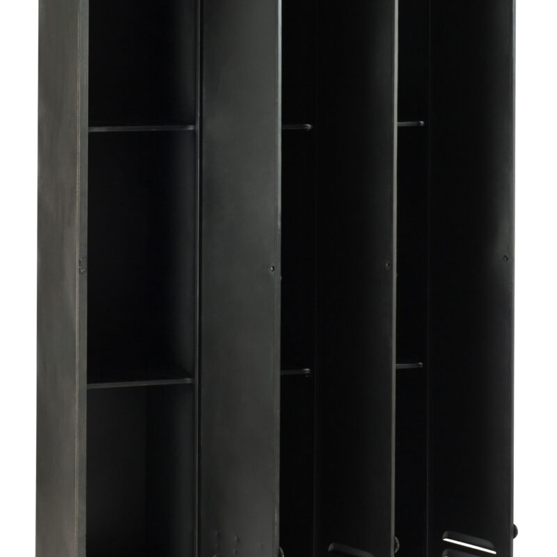 Dreiteiliger Loft-Kleiderschrank aus Eisen