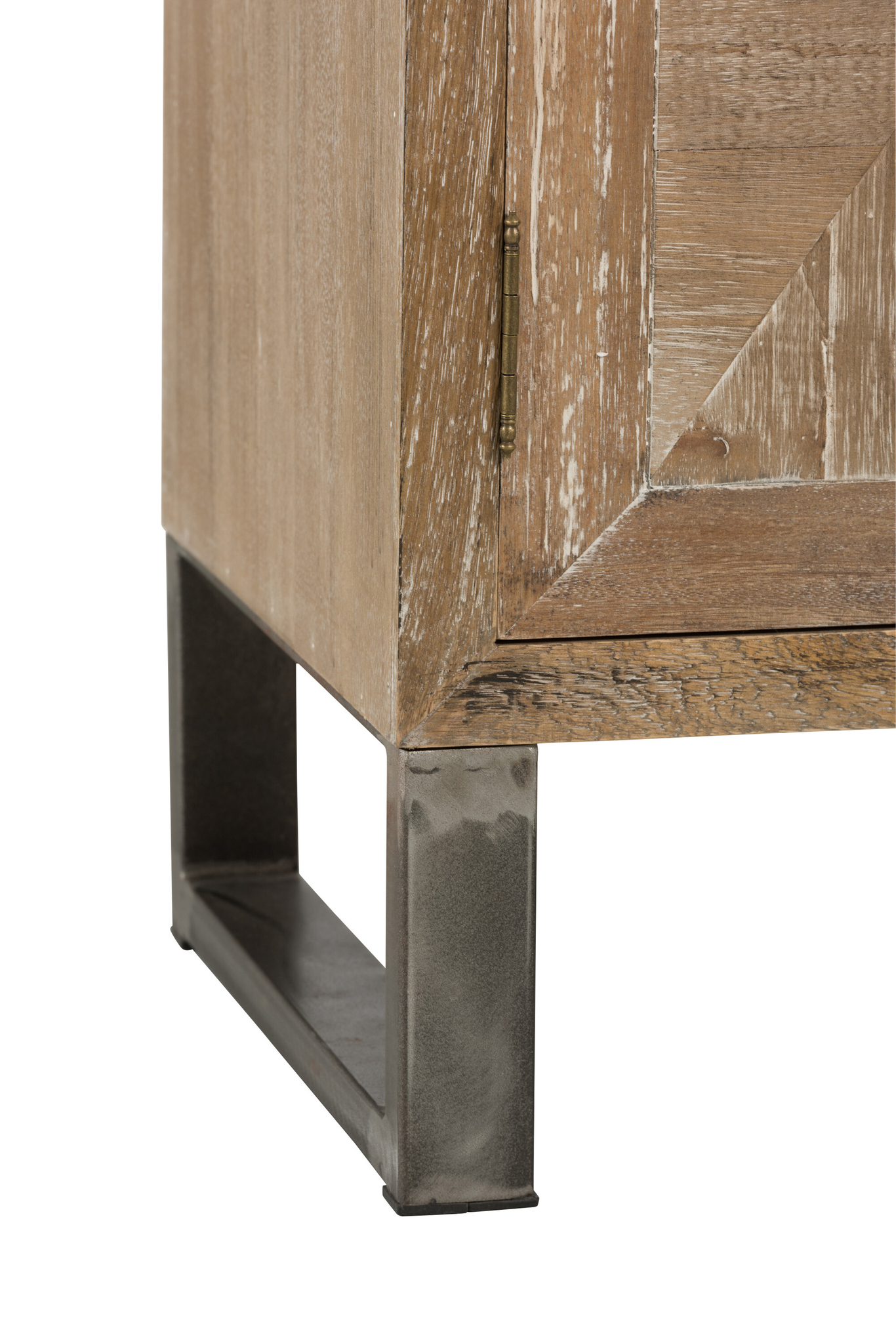 Eleganter Schrank aus Teakholz und Metall – Bild 8