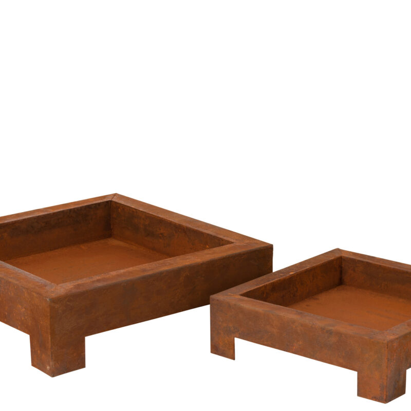 Feuerschalen Set 2er Rostoptik