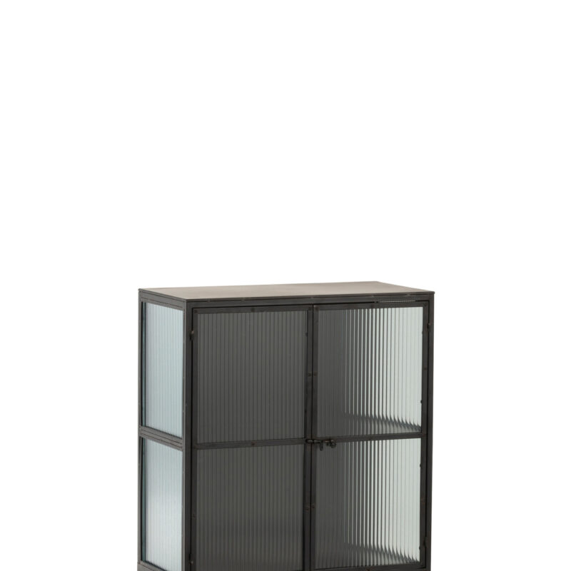 Metallschrank mit 3 Türen und 2 Schubladen