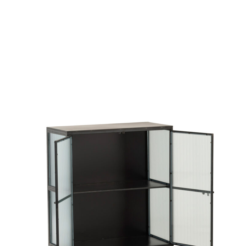 Metallschrank mit 3 Türen und 2 Schubladen