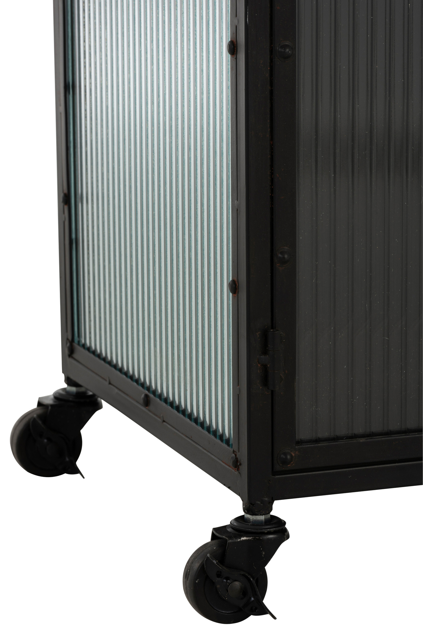 Hochschrank aus Metall mit 2 Türen und 1 Schublade – Bild 2