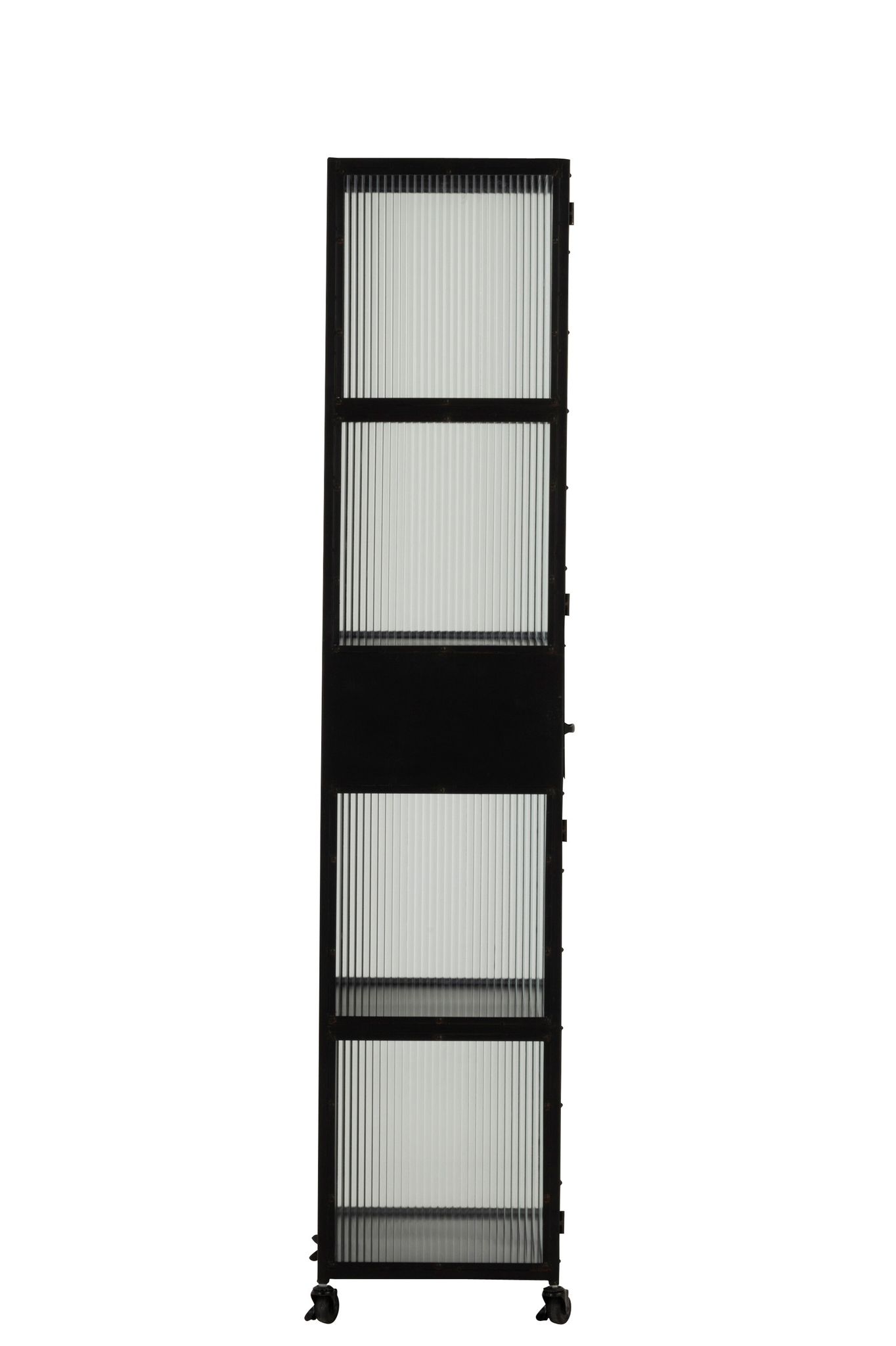 Hochschrank aus Metall mit 2 Türen und 1 Schublade – Bild 5