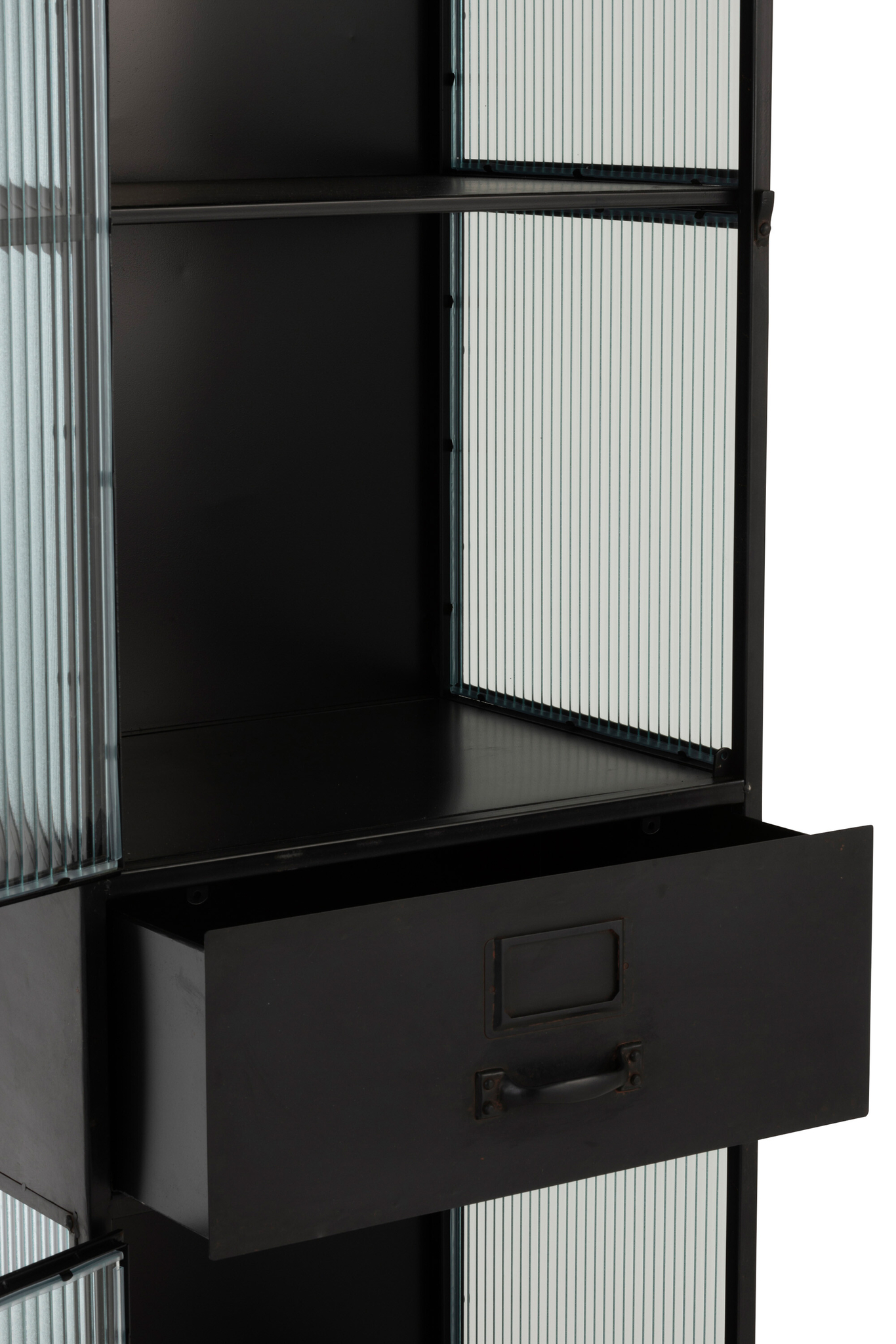 Hochschrank aus Metall mit 2 Türen und 1 Schublade – Bild 7