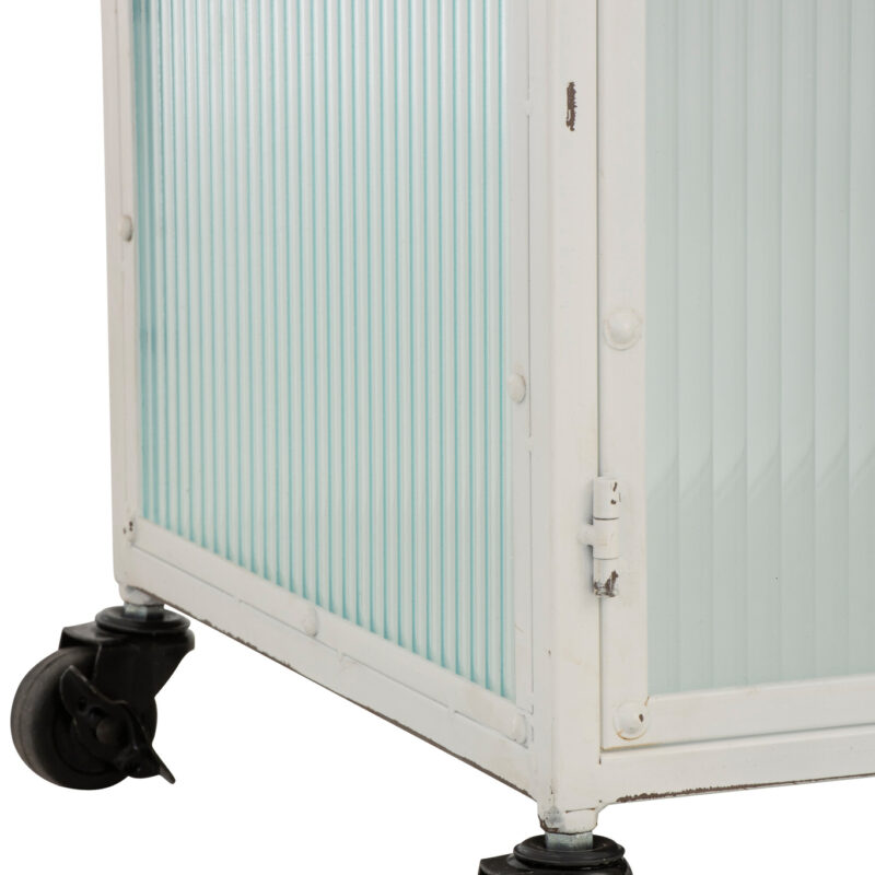 Hochschrank aus Metall mit 2 Türen