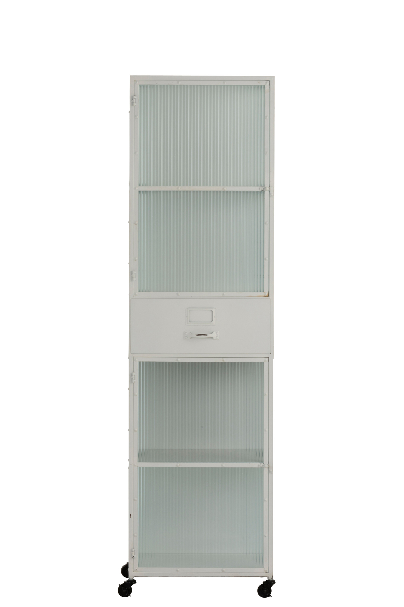 Hochschrank aus Metall mit 2 Türen – Bild 4