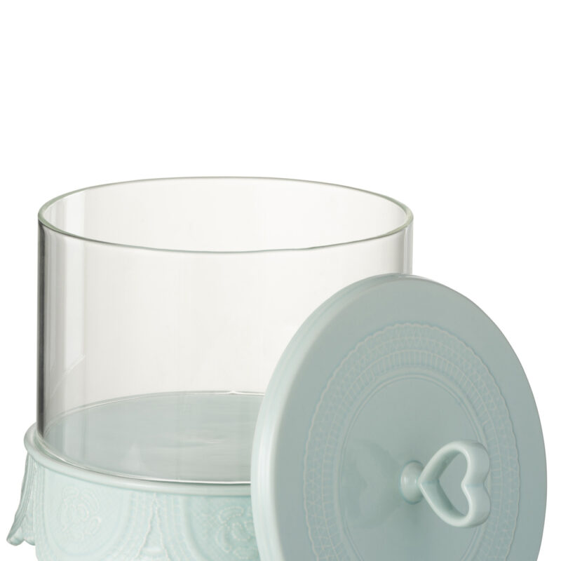 Kuchenplatte mit Glashaube (Herz)