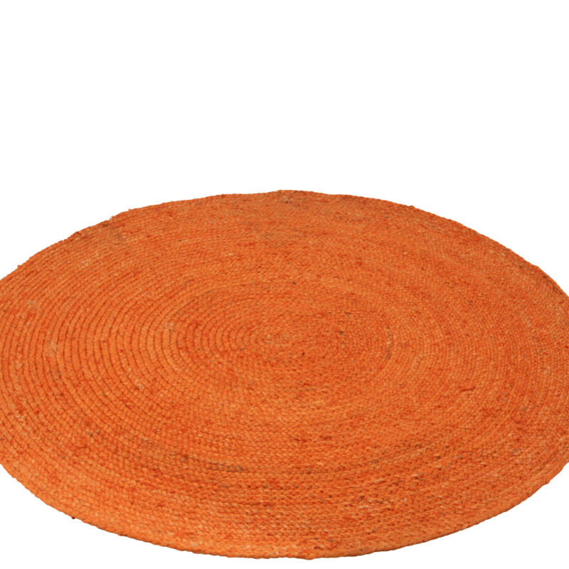 Runder Juteteppich