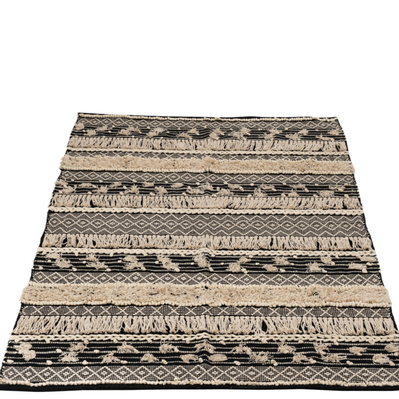 Monochromer Baumwollteppich