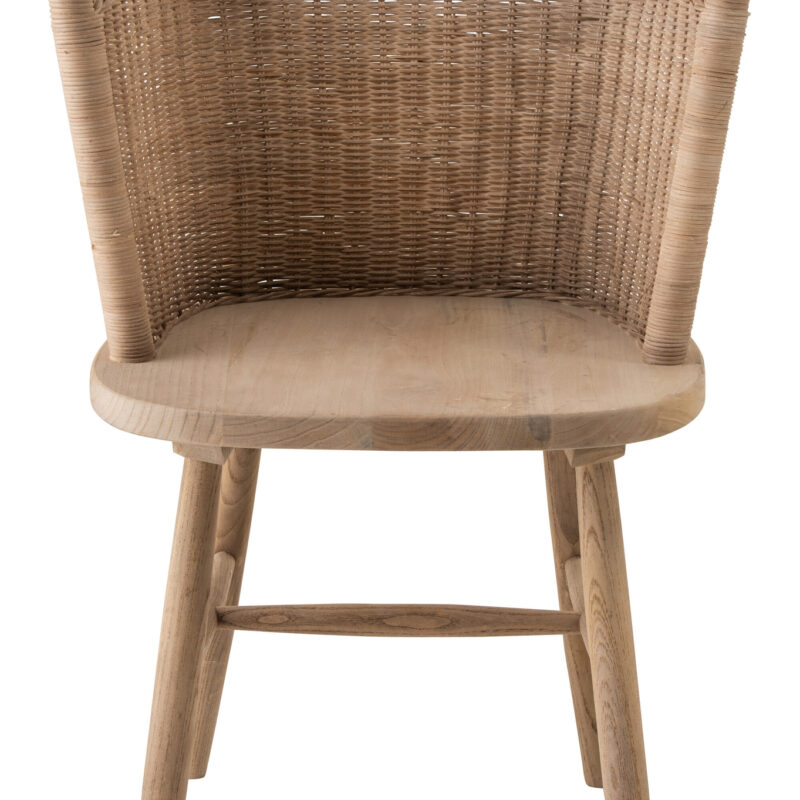 Schalenstuhl aus Ulmenholz