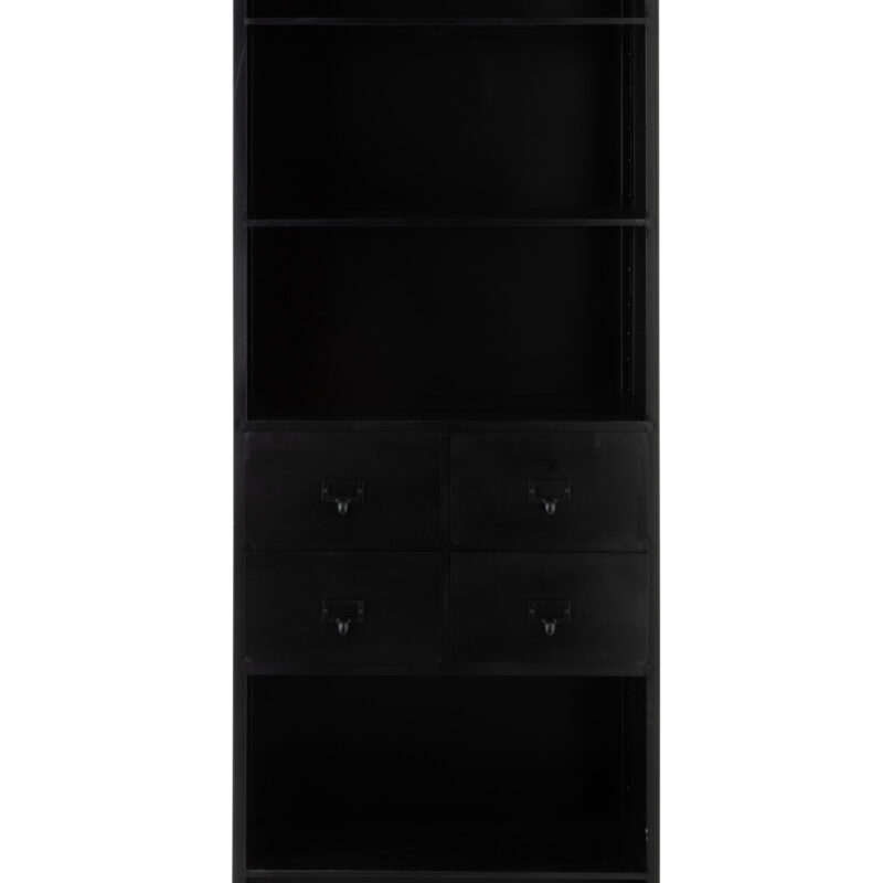 Metallschrank mit 5 Einlegeböden und 4 Schubladen