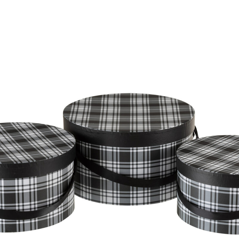 Aufbewahrungsboxen 3er Set Rautenmuster