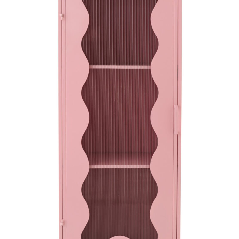 Schrank Waves aus Eisen und Glas