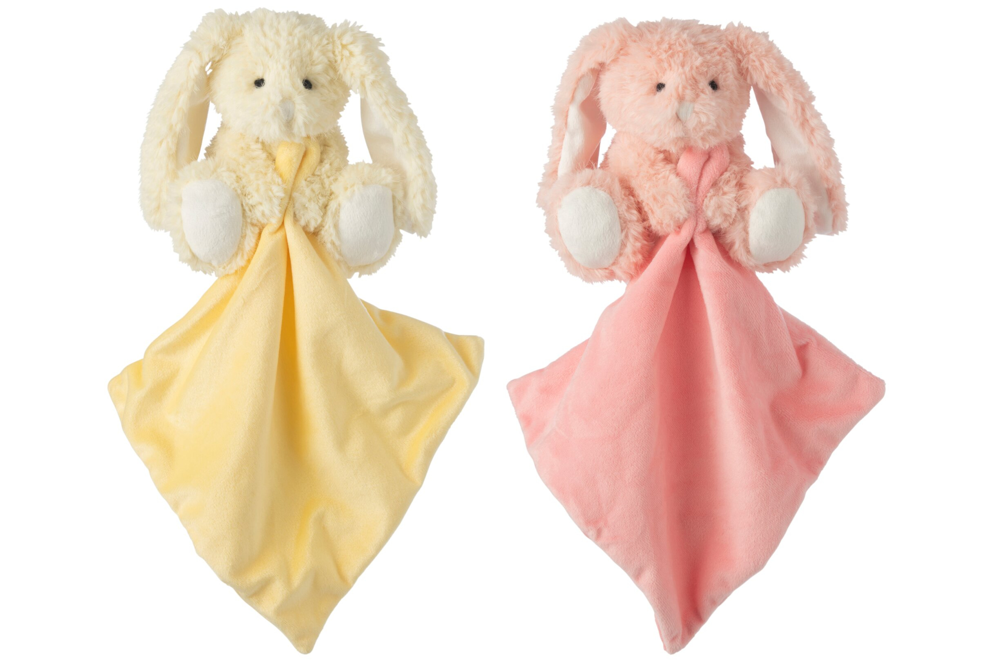 Doudou Hase 2er-Set rosa/gelb – Bild 2
