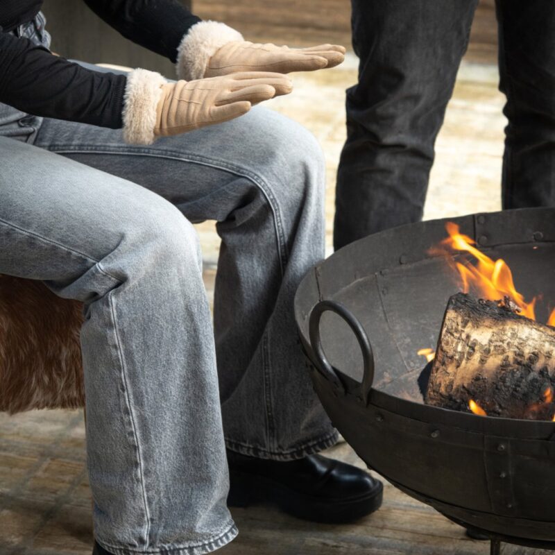 Runde Feuerstelle Braun