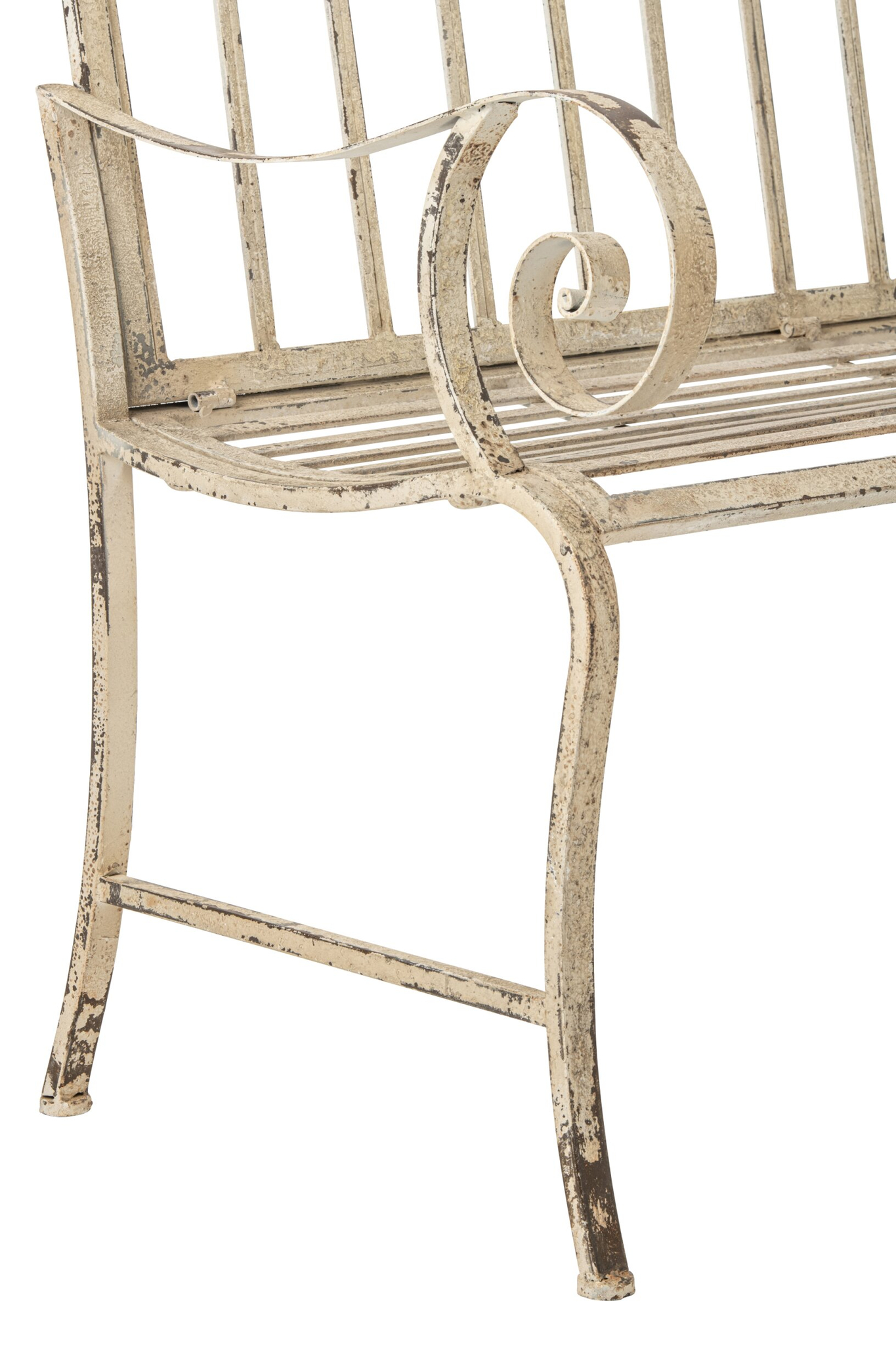 Elegante Metallbank in Off White mit modernem Design – Bild 7