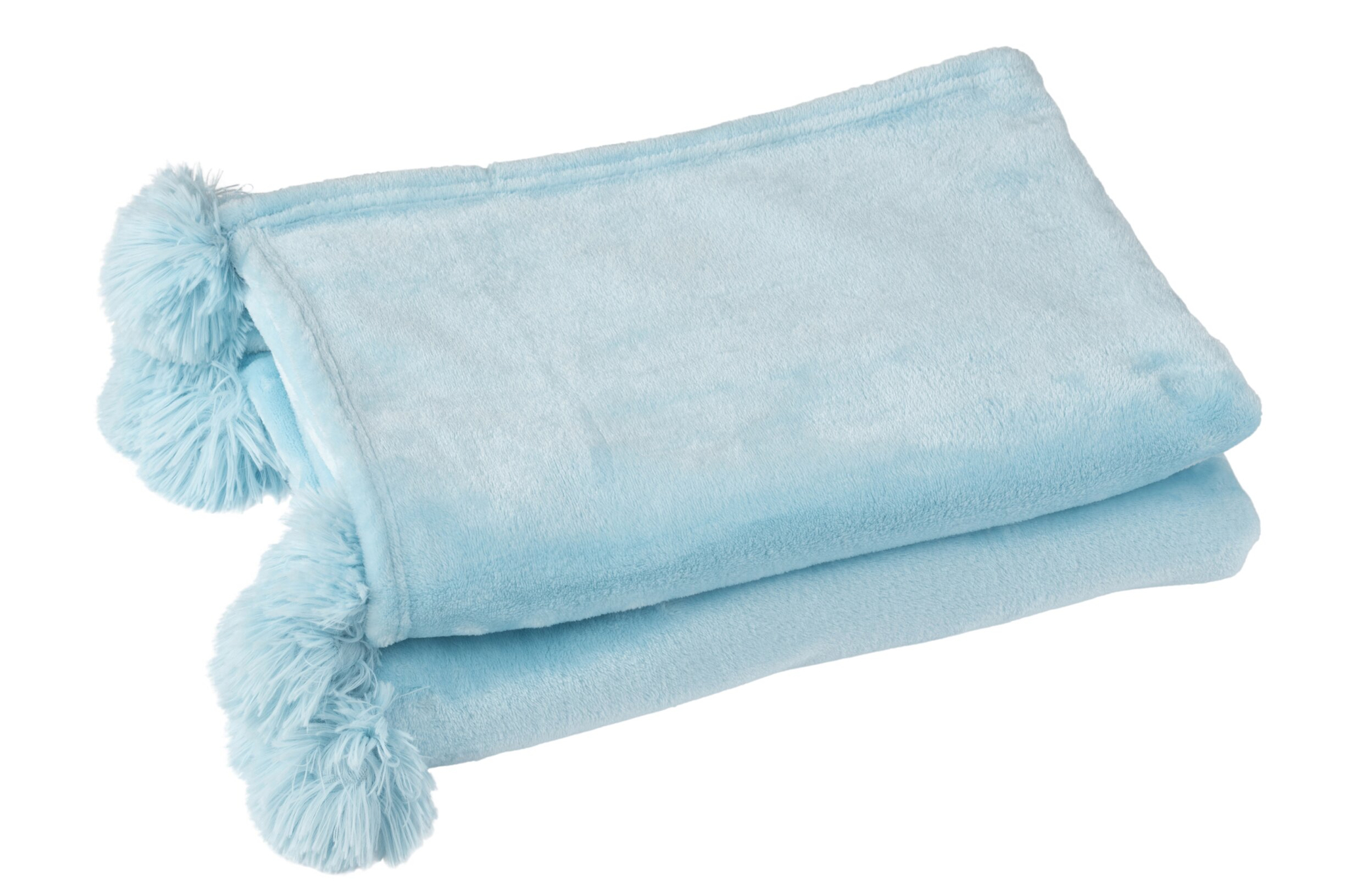 Karo Pompom Decke – Bild 2